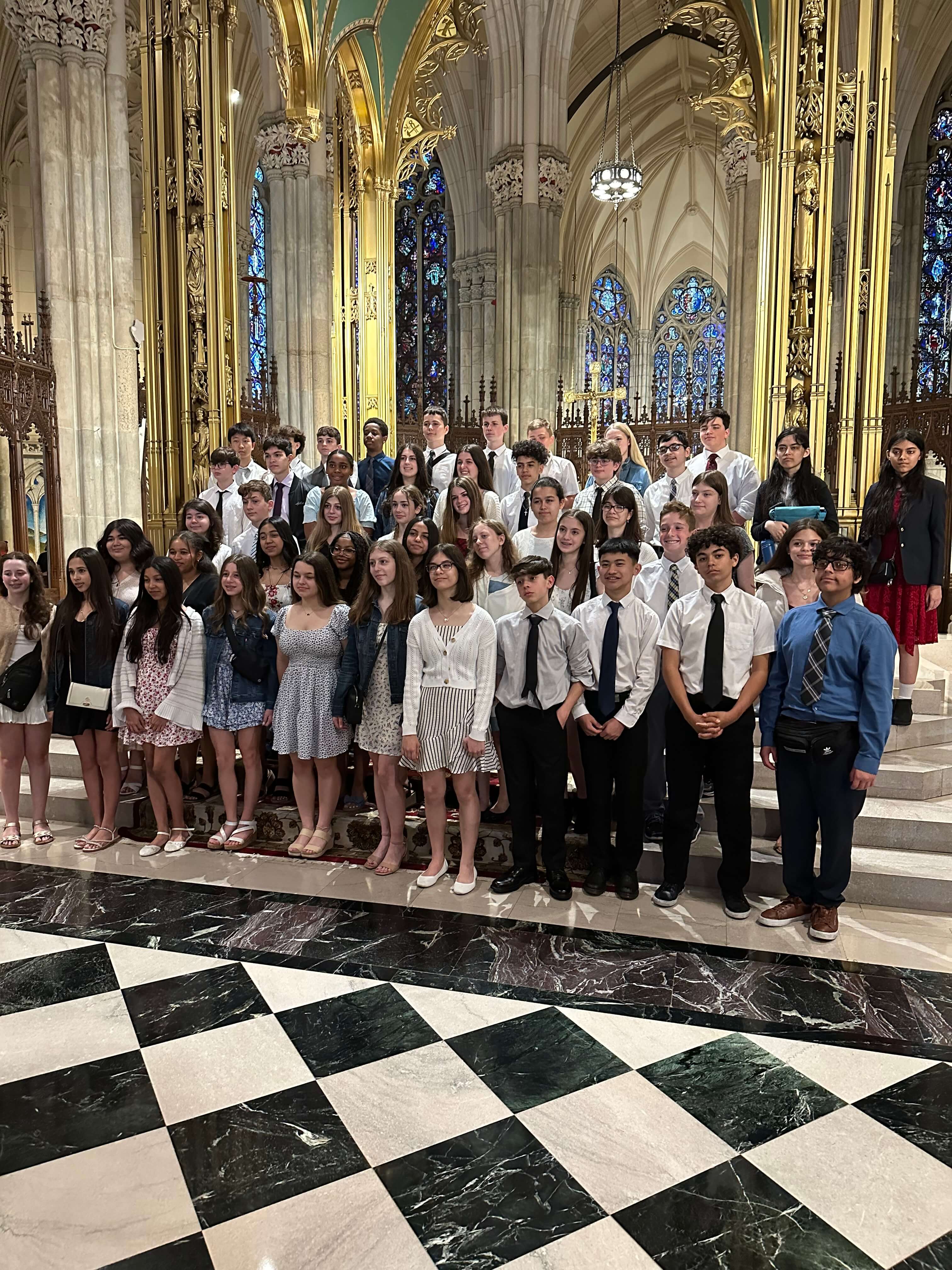 Convent of the Sacred Heart students in uniform