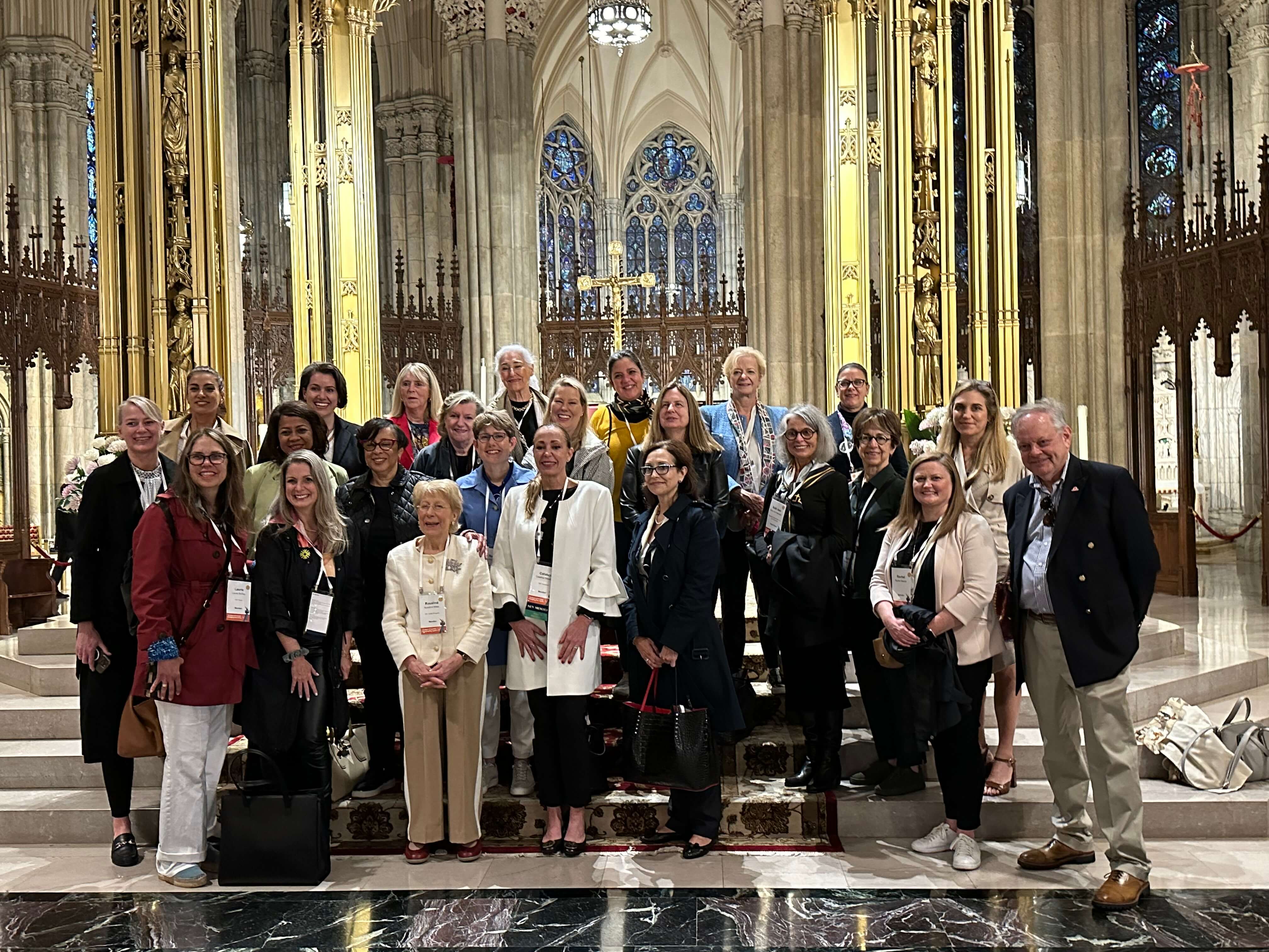 Professional women's gathering in the sanctuary